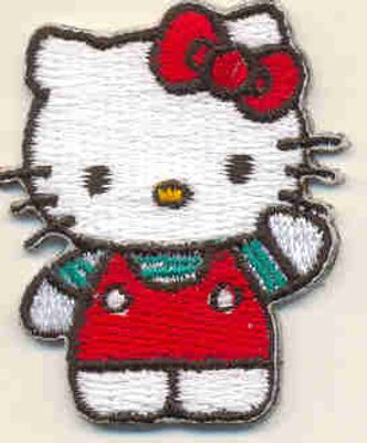 Kitty 40x30mm brodert (selvklebende) (4C4)