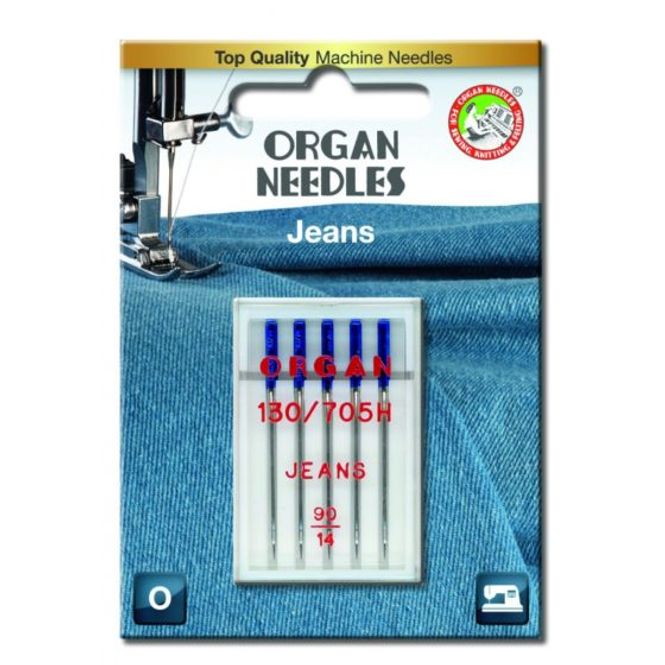 Hovedbilde (23F26A) Nål Organ Jeans 90 5 pk 