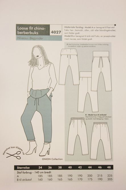 Hovedbilde ONION LOOSE FIT CHINOBERBERBUKSE 4027