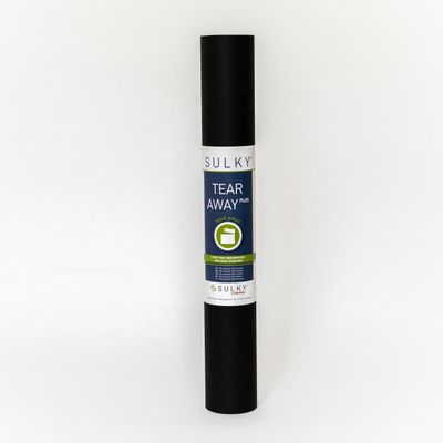 Sulky Tear Away Pluss SORT rivevlies 50cm x 25 meter (38A7)
