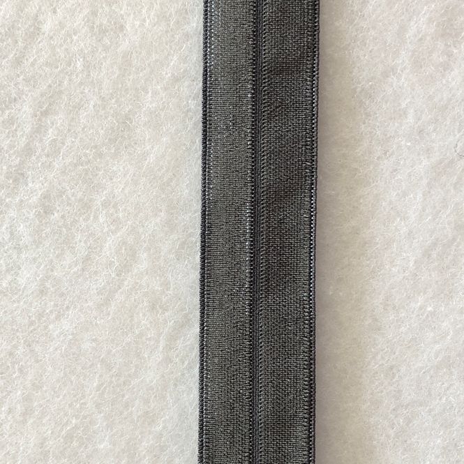 Hovedbilde Folde-elastikk 19mm mørk grå, 31112-1107