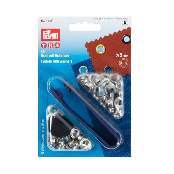 Hovedbilde Prym Maljer, 5mm, 40stk, sølv, 542410