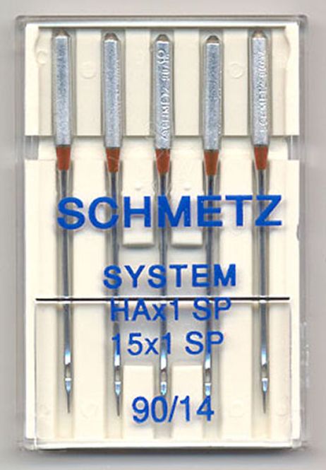 Hovedbilde (23F2) Nåler 90 HAx1 SP 15X1 SP Super Stretch 5 pakk SCHMETZ