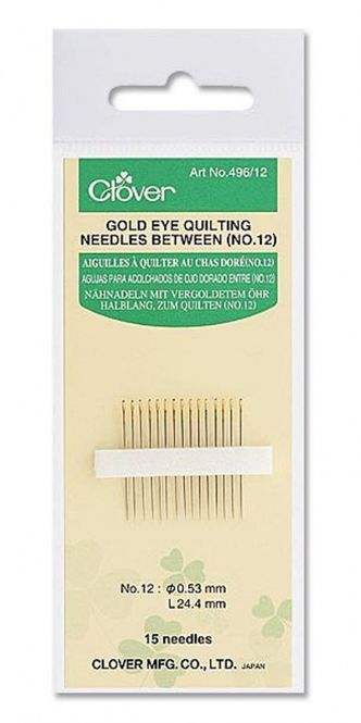 Hovedbilde Golden Eye Quilting Needles Between no12 Clover 496/12