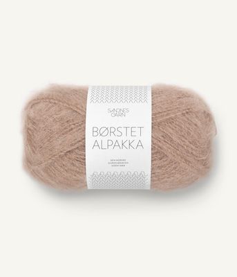 3040 Børstet Alpakka Caffè latte