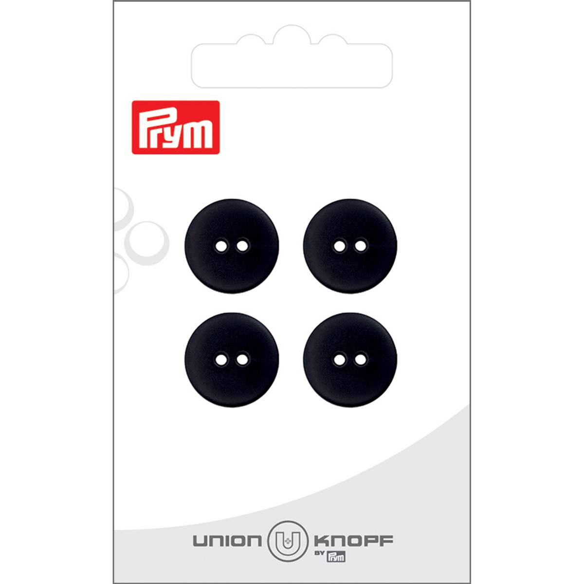 Prym Knapper 28450 - 2-hull 15mm 80 Sort - 4stk