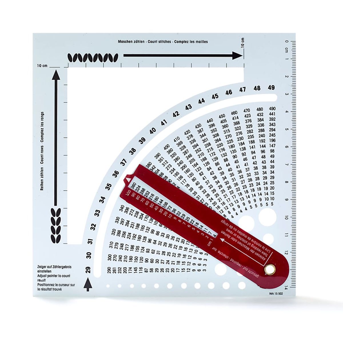 Prym Strikkekalkulator/strikkefasthetsmåler 611735