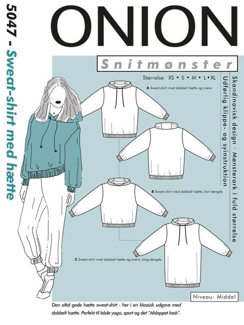 Hovedbilde ONION, SWEAT-SHIRT MED HETTE 5047