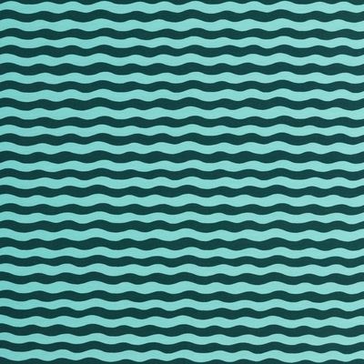 Woody - waves lys turkis-mørk blå