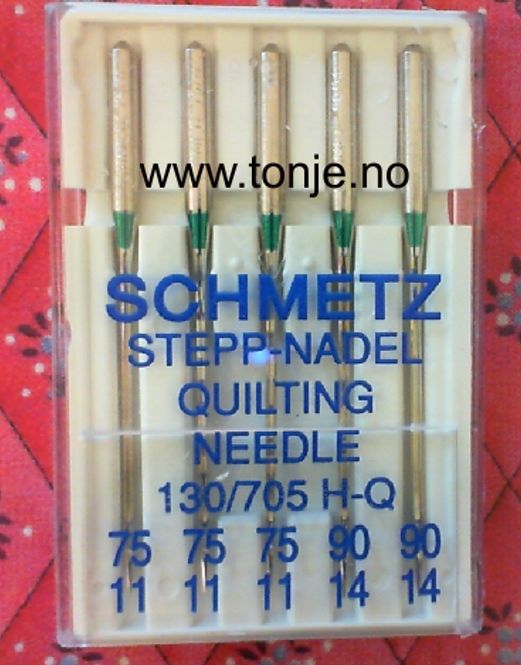 Hovedbilde (23E37) Nåler Quilt H-Q 3x75, 2x90 5-pakk SCHMETZ