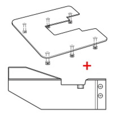 (22C10) Plexiglassbord med sy-guide til Janome MC8200 / MC8900 /MC