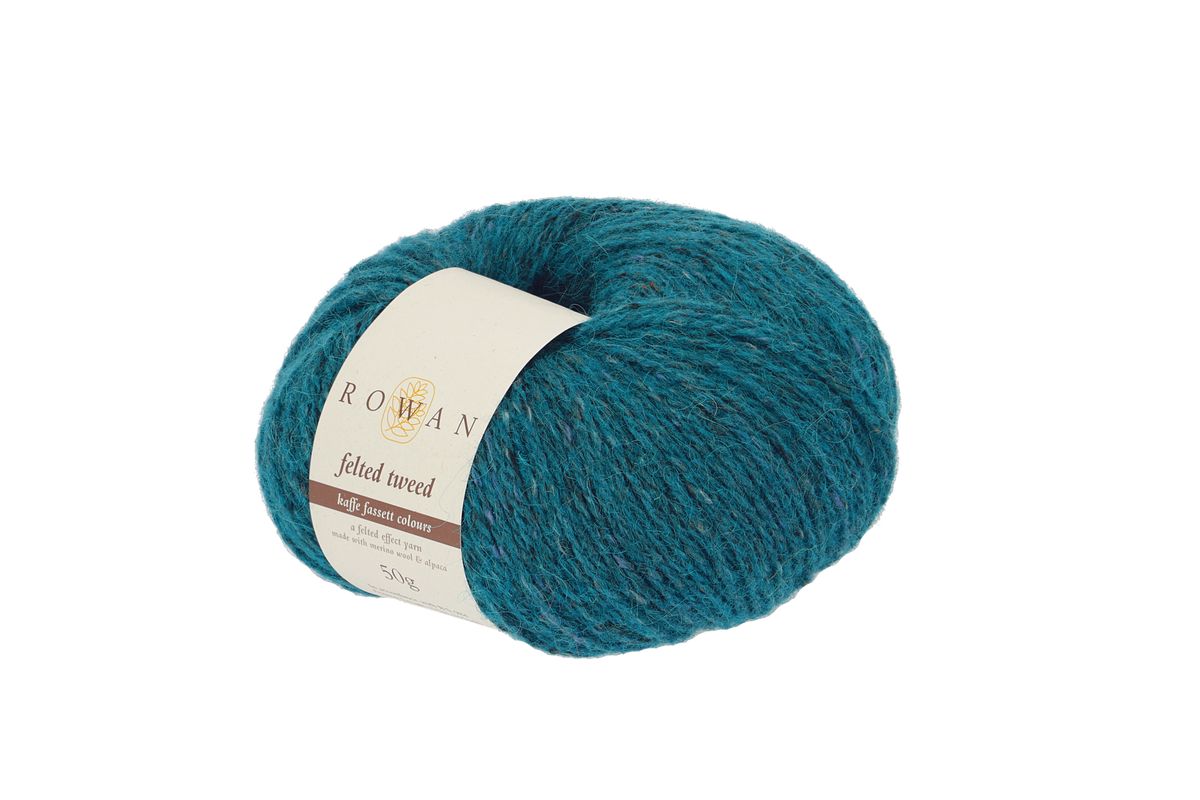 ROWAN FELTED TWEED Frg 202 50G TURQUOISE