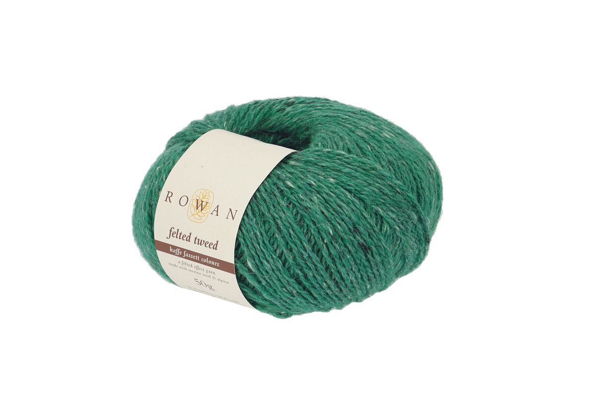 ROWAN FELTED TWEED frg 203 50G ELECTRIC GREEN