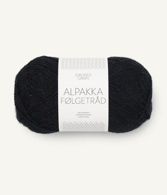 Hovedbilde 1099 Alpakka Følgetråd Svart
