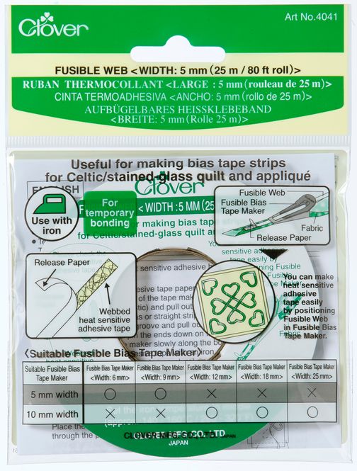 Hovedbilde Clover Fusible web - 5mm - 12 meter 4041