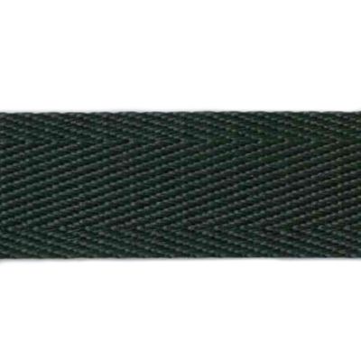 Veskebånd, Herringbone, 38mm Sort