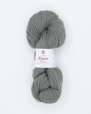 Fjære sokkegarn lys salvie 556