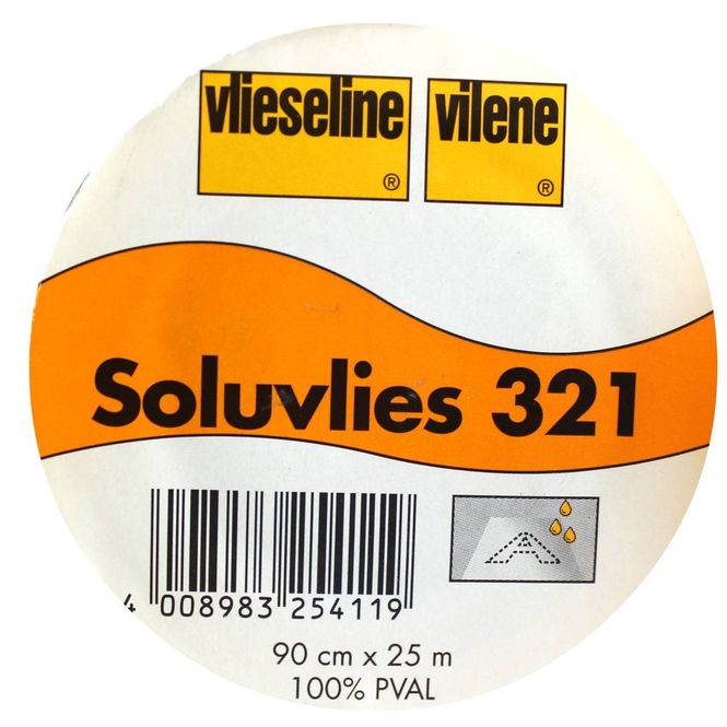 Hovedbilde soluvlies 321 vannløselig stabilisering 90 cm bred