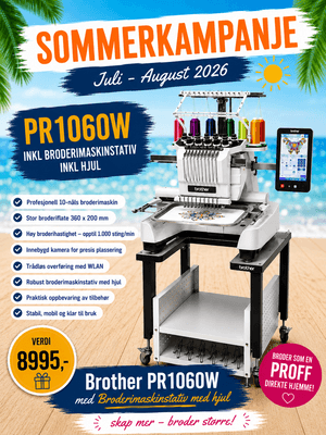 KAMPANJE med BORD Brother PR1060W broderimaskin