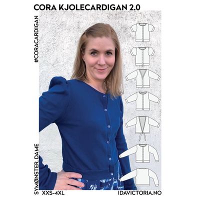 CORA KJOLECARDIGAN 2.0 str. xxs-4xl