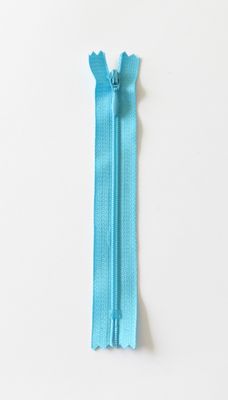 Turkis - 4mm fast spiral glidelås 45cm