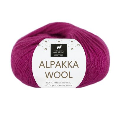 Alpakka Wool - Rødlilla Frg: 572