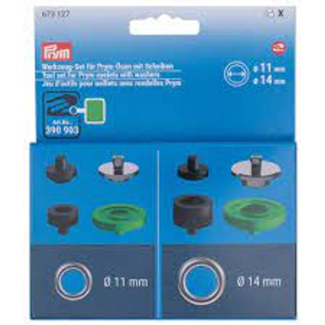Hovedbilde Innsats - 11 &14 mm maljer for Prym Creative Tool - 673 127