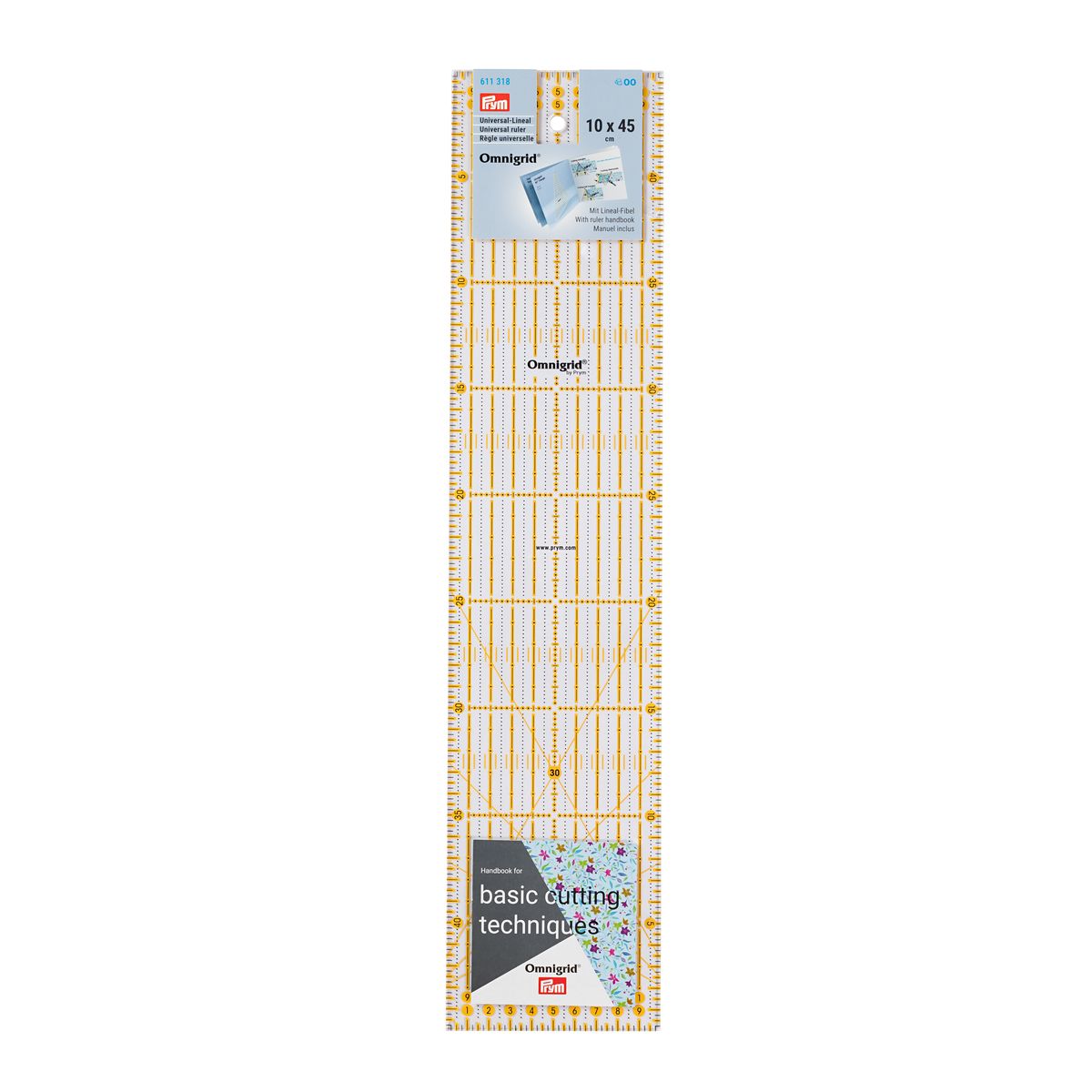 Prym Linjal 10x45cm 611318