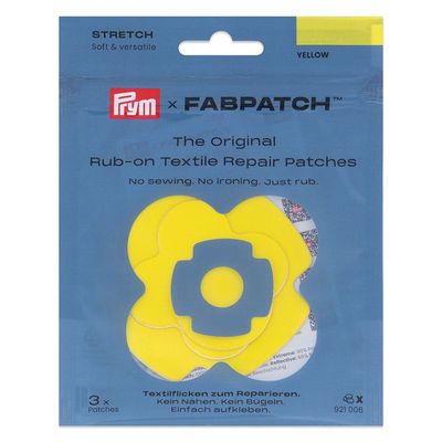 Prym x FabPatch Reparasjonslapp STRETCH - Gul - 3stk
