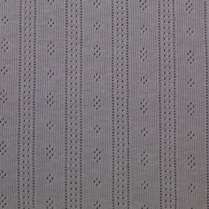 Hovedbilde Bomullsjersey Pointelle , fnr 676 taupe (gråbeige)