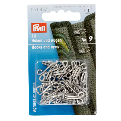 Prym Hekter Sølv – No 9 – 12 par 261457