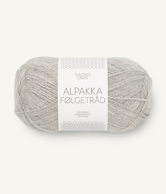 Hovedbilde 1032 Alpakka Følgetråd Lys Gråmelert