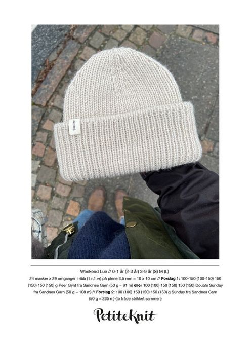 Hovedbilde pk191- Petitknit-weekendlue