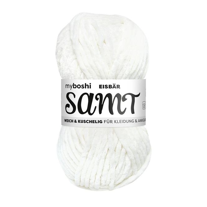 Hovedbilde Myboshi Samt Chenillegarn 100m - 891 Polar bear