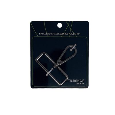 Karabinkrok med dreieledd 50mm Gunmetal