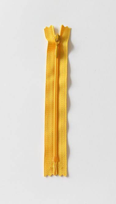 Hovedbilde Gul - 4mm fast spiral glidelås 45cm