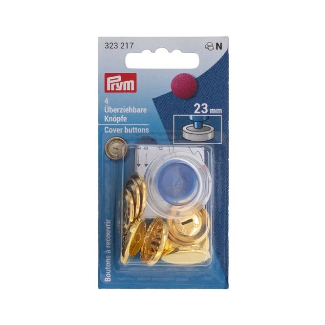 Hovedbilde Prym Cover buttons 23mm 4stk Gull 323217