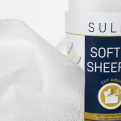 SULKY SOFT´N SHEER PLUS Hvit 25cm x 5m