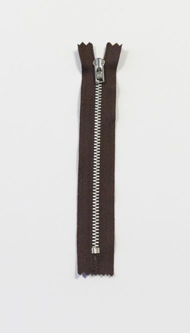Hovedbilde Brun - 4mm fast metall glidelås 22cm