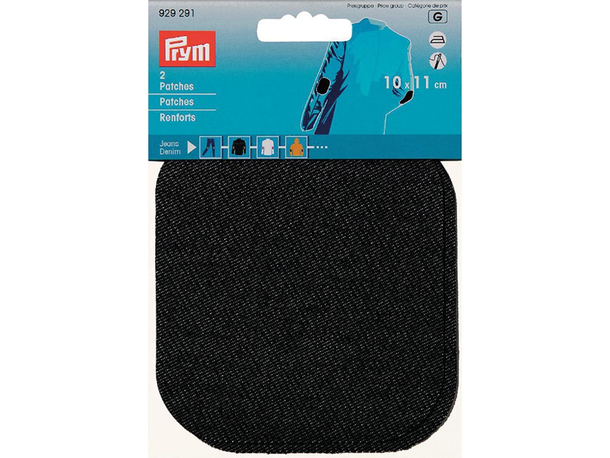 Prym Jeans lapper 2 par 10x11cm. sort 929291