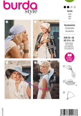 5634 - Burda - hatt og skaut
