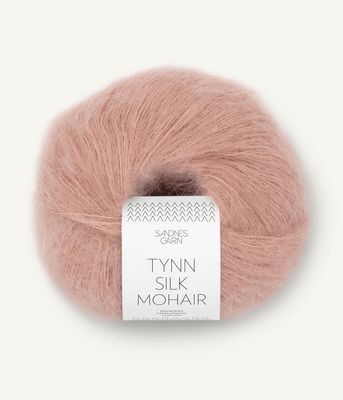 3511 Tynn Silk Mohair Pudder Rosa