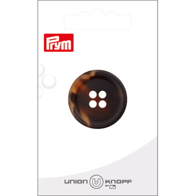 Hovedbilde Prym Knapper 451992 - 4-hull 28mm 22 Mørk brun - 1stk