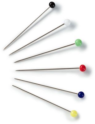 Prym Knappenåler Glasshode No.9 30mm 20g - Ass. farger 029217