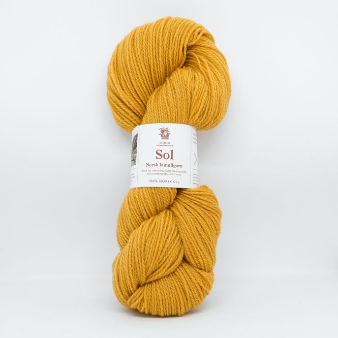 Hovedbilde Sol lamullgarn, oker 404
