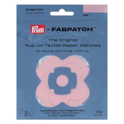 Prym x FabPatch Reparasjonslapp STRETCH - Rosa - 3stk