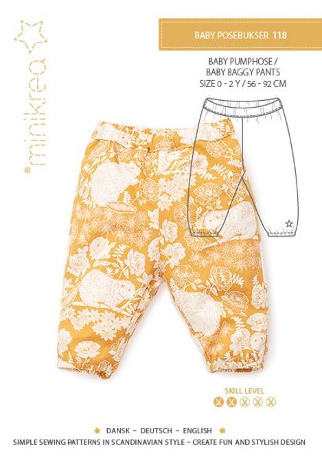 Hovedbilde MINIKREA Baby baggy bukse 0-2y 118