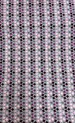 Bomullsjersey rosa blomster