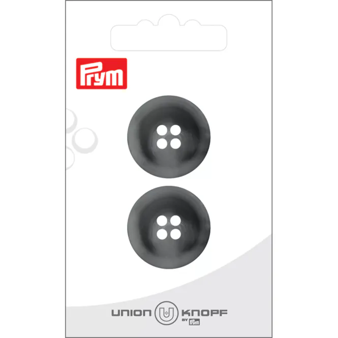 Hovedbilde Prym Knapper 451992 - 4-hull 23mm 76 Medium grå - 2stk