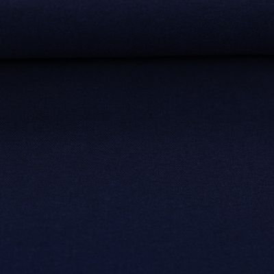 Børstet bomull/flanell, mørk blå melert, 082214-001597
